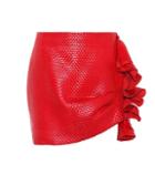 Tod's Boca Leather Miniskirt