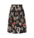 Roger Vivier Printed Cotton Poplin Skirt