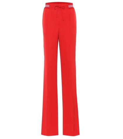 Valentino Silk-blend Wide-leg Trousers