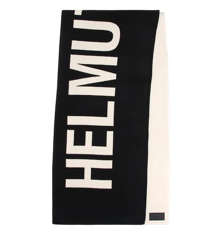 Helmut Lang Logo Wool Scarf
