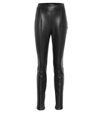 David Koma Leather And Jersey Leggings