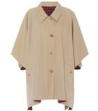 Burberry Reversible Cotton And Wool Poncho
