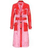 Prada Leather And Fur Coat