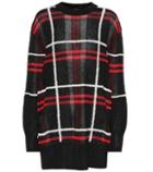 Mcq Alexander Mcqueen Plaid Linen And Wool-blend Sweater