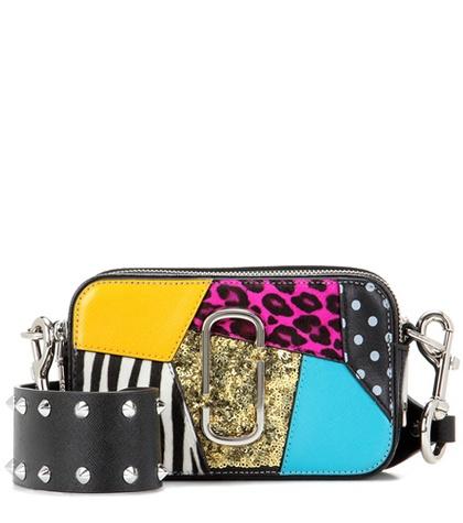 Marc Jacobs Punk Patchwork Snapshot Small Leather Shoulder Bag