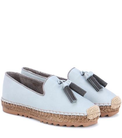 Brunello Cucinelli Leather Espadrilles