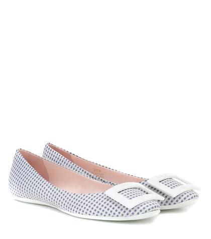 Dolce & Gabbana Gommette Gingham Ballet Flats