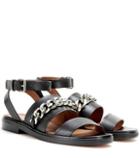 Givenchy Chain-embellished Leather Sandals