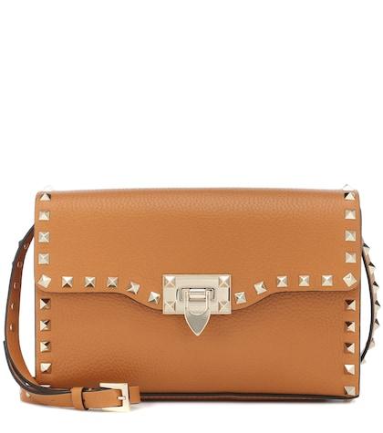Moncler Valentino Garavani Rockstud Small Leather Shoulder Bag