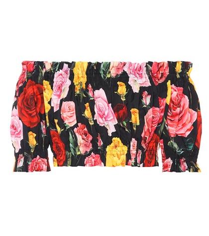 Dolce & Gabbana Floral Off-the-shoulder Top