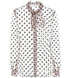Aquazzura Polka-dotted Tulle Blouse