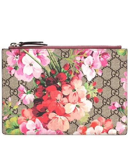 Gucci Printed Leather Clutch