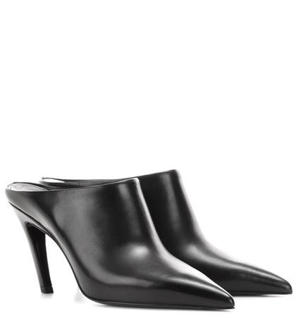 Balenciaga Pointy Pump Leather Mules