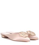 Alexander Mcqueen Eden Satin Slippers