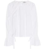Saint Laurent Voluminous Cuff Cotton Blouse