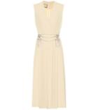 Gucci Pleated Stretch-crêpe Midi Dress