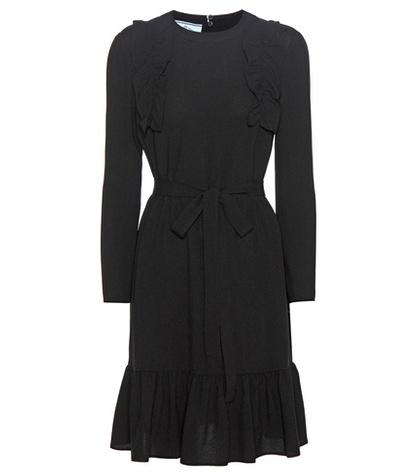 Miu Miu Ruffled Crêpe Dress
