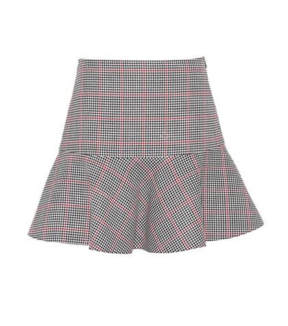Redvalentino Houndstooth Cotton-blend Skirt