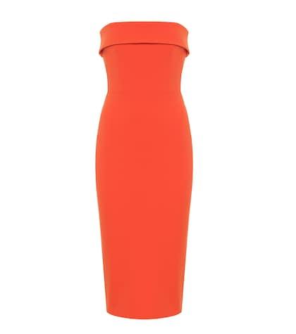 Alex Perry Audra Strapless Crêpe Dress