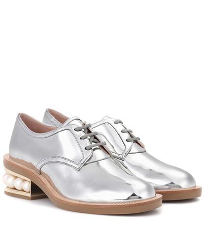 Co Casati Pearl Leather Derby Shoes