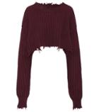 Mother Wool And Cashmere Cropped Sweater