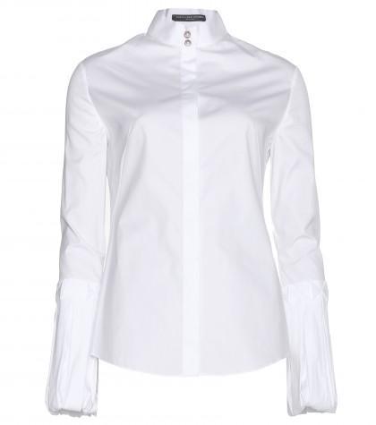 alexander Mcqueen cotton Shirt With Faux Pearls