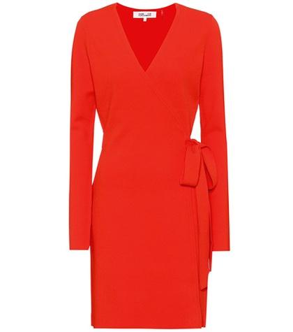 Diane Von Furstenberg Knitted Wrap Dress