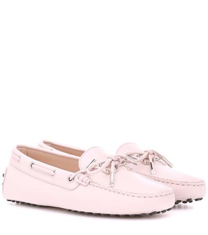 Marc Jacobs Gommino Double T Leather Loafers