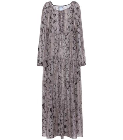 Stella Mccartney Printed Cotton And Silk Maxi Dress