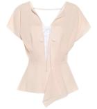 Roland Mouret Tayrona Wool Crêpe Blouse