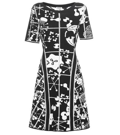 Kenzo Knitted Cotton Jacquard Dress