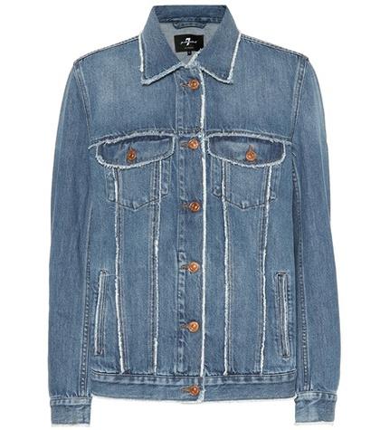 7 For All Mankind Modern Trucker Oversized Denim Jacket