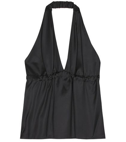 Victoria Beckham Halter Ruched Halterneck Top