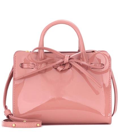 Mansur Gavriel Mini Mini Sun Patent Leather Tote