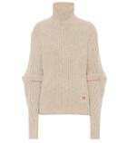 Victoria Beckham Ribbed Wool Turtleneck Sweater