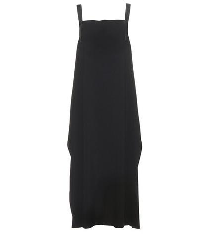 Balenciaga Apron Tie Crêpe Dress