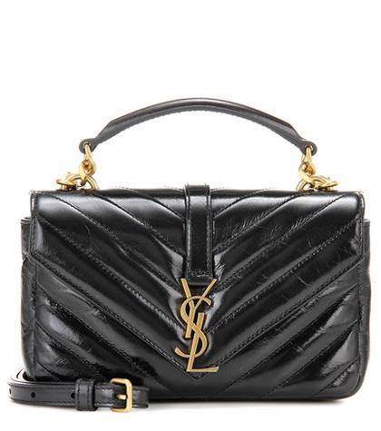 Saint Laurent Collège Chain Wallet In Leather