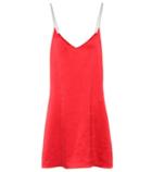 Amiri Embellished Silk Slip Dress