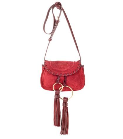 See By Chlo Polly Mini Suede Shoulder Bag