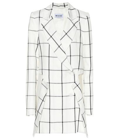 Maticevski Defiance Checked Herringbone Blazer