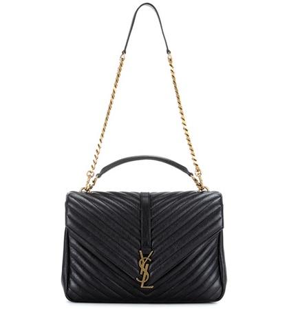 Stella Mccartney Large Collège Monogram Quilted Leather Shoulder Bag