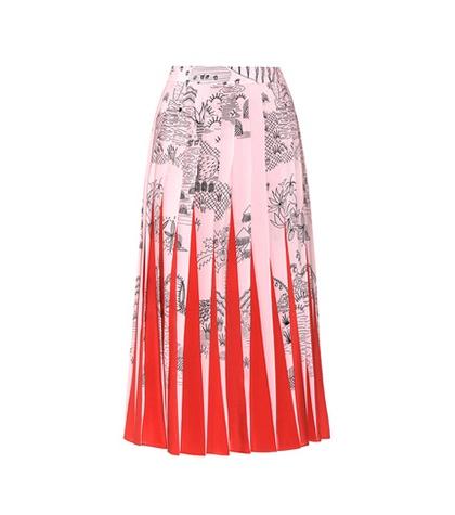 Prada Silk Crêpe-de-chine Skirt