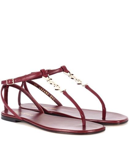 Saint Laurent Nu Pieds 05 Ysl Leather Sandals