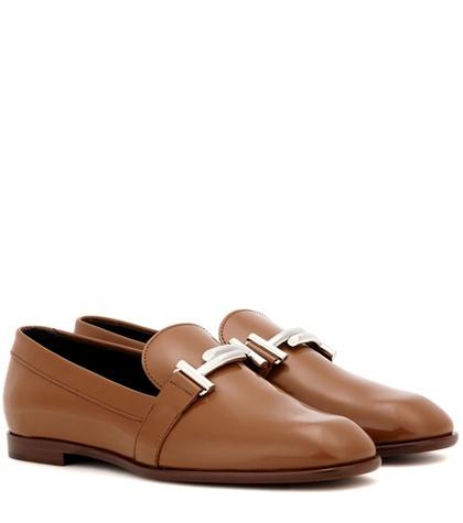 Tod's Double T Leather Loafers