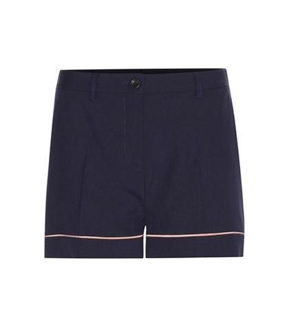 Aquazzura Stretch Virgin Wool Shorts