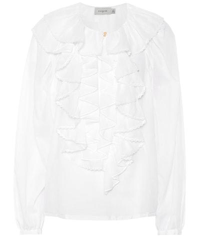 Coach Ruffled Cotton Blouse