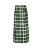 Gucci Tartan Gg Wool Pleated Skirt