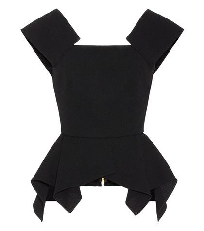 Roland Mouret Merley Sleeveless Wool-crêpe Top