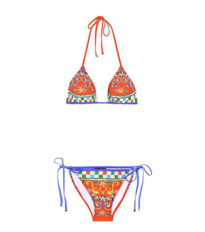 Balenciaga Printed Triangle Bikini