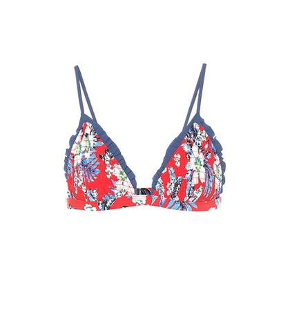 Diane Von Furstenberg Ruffle-trimmed Bikini Top